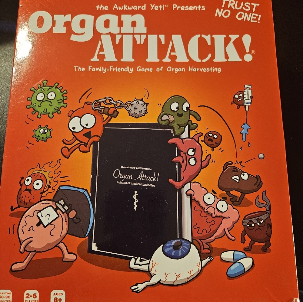Organ Attack! card game by The Awkward Yeti